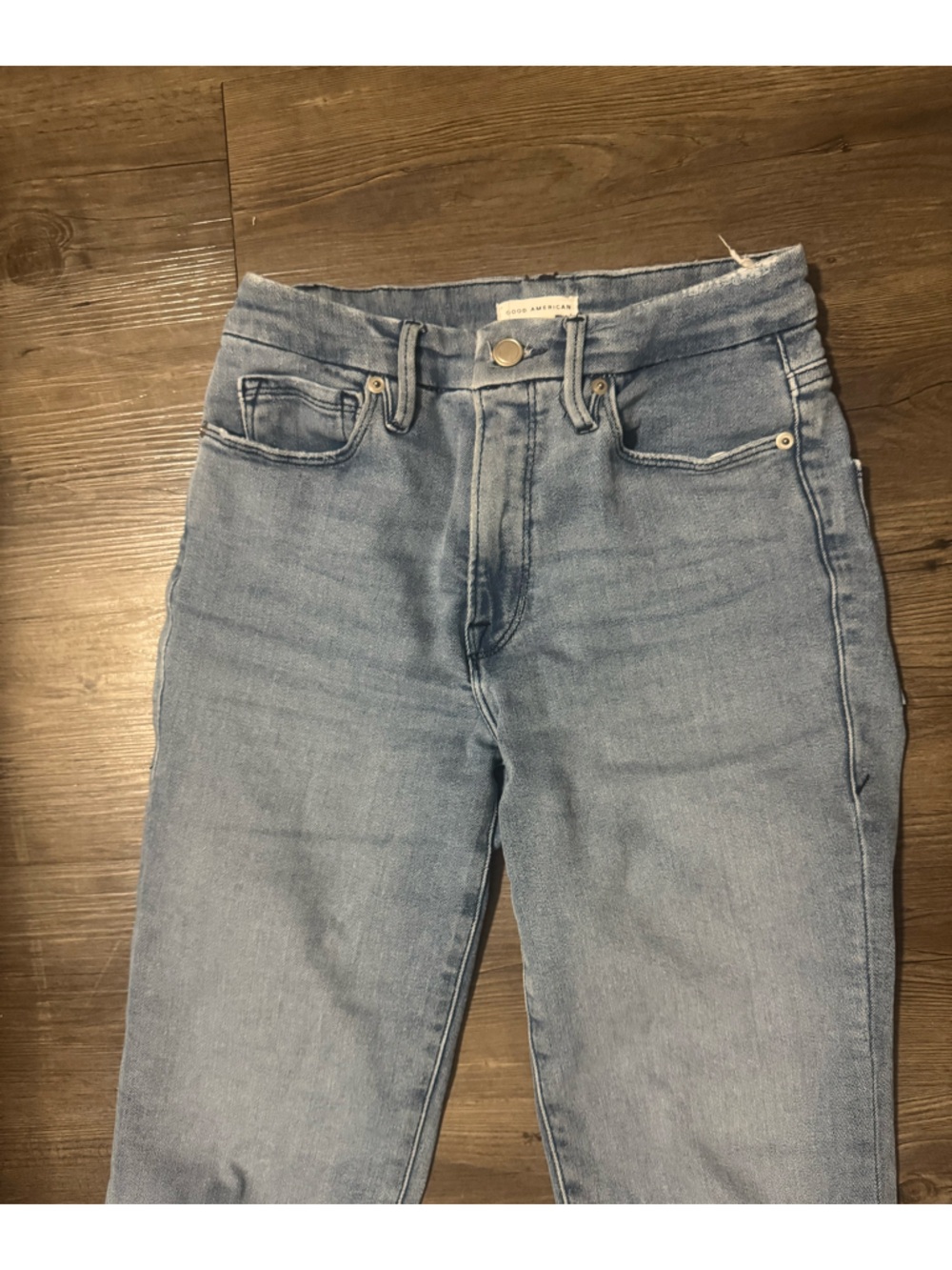 Good American - Good Legs Straight Jeans - Light Wash - Picture 7 of 10